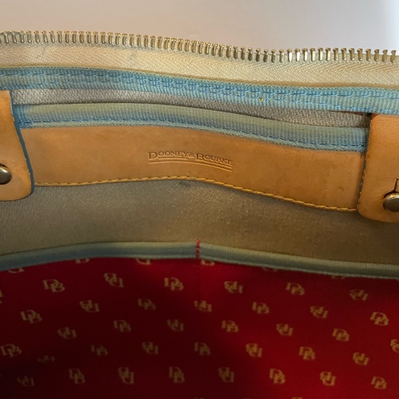 Dooney & Bourke Hot Pink & Tan Tote - Picture 7 of 9